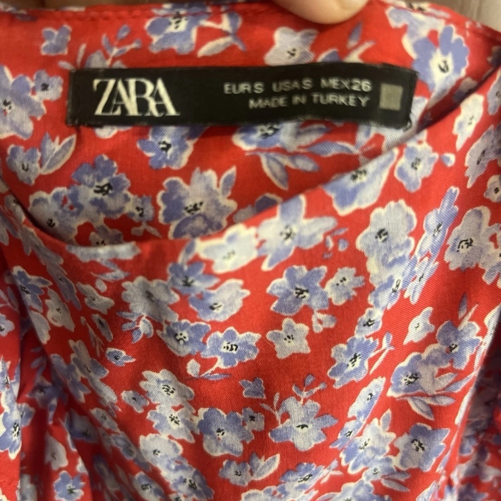 Zara Red and White Smocked Sundress - Picture 4 of 4